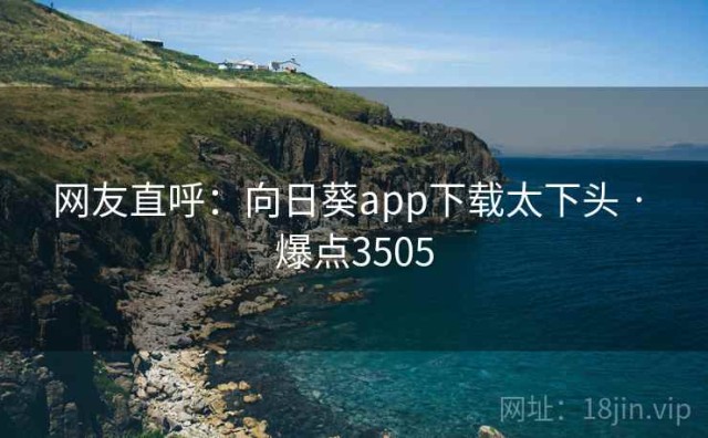 网友直呼：向日葵app下载太下头 · 爆点3505
