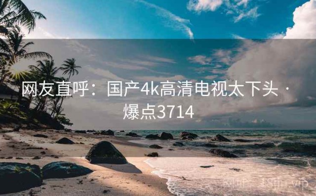 网友直呼：国产4k高清电视太下头 · 爆点3714