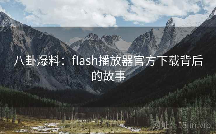 八卦爆料：flash播放器官方下载背后的故事